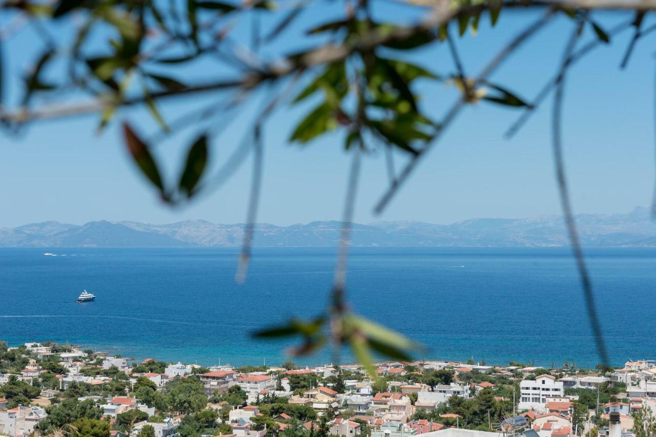 Harris Elegant House Superb View Near Airport Apartment Artemida  Bagian luar foto